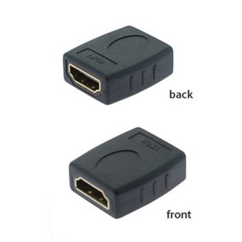 Преходник SBOX AD.HDMI-F/F, HDMI(ж) към HDMI(ж), черен | JAR Computers SBOX AD.HDMI-F/F HDMI(ж) към HDMI(ж)