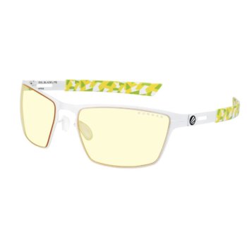 Геймърски очила GUNNAR ESL Blade Lite White, филтър на синята светлина до 65%, регулируеми възглавнички за носа, бели рамки с цветна композиция | JAR Computers GUNNAR ESL Blade Lite White ESL-30106