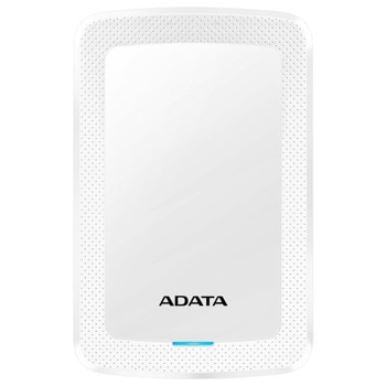 Твърд диск 1TB, A-DATA HV300, бял, външен, 2.5" (6.35cm), USB 3.1 | JAR Computers Adata HV300 1TB AHV300-1TU31-CWH