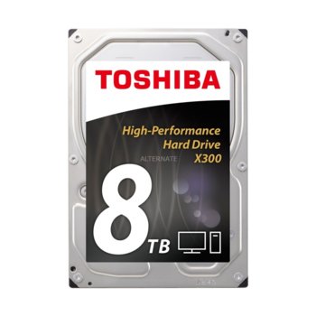 Твърд диск 8TB Toshiba X300 HDWF180EZSTA, SATA 6Gb/s, 7,200rpm, 128MB кеш, 3.5" (8.89 cm) | JAR Computers 8TB Toshiba X300 HDWF180EZSTA