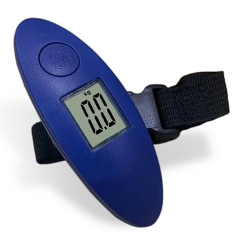 Везна за багаж Rosberg R51651M, капацитет 50 кг., 100 гр. деление, LCD дисплей, синя | JAR Computers Rosberg R51651M