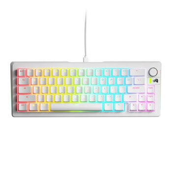 Клавиатура Glorious GMMK 3 Compact 65%, механична, Glorious Fox HE суич, гейминг, RGB подсветка, бяла, USB | JAR Computers Glorious GMMK 3 65% White Fox HE Switches US