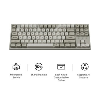 keychron c1 pro 8k qmk super brown switch