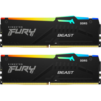 Kingston FURY Beast Black RGB 64GB(2x32GB) DDR5 56