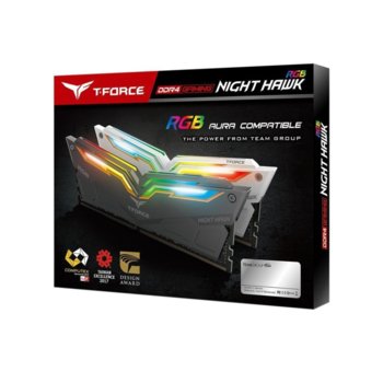 Team Group 16GB(2x8GB) T-Force Night Hawk RGB DDR4