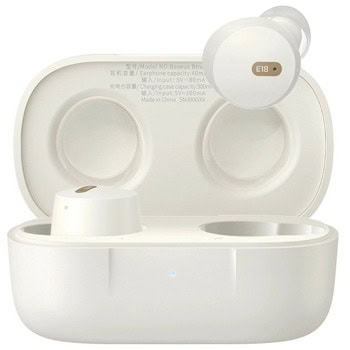 Слушалки Baseus Bowie E18, безжични, Bluetooth, микрофон, до 5 часа време на работа, ENC, IPX4 водоустойчивост, бели | JAR Computers Baseus Bowie E18 Stellar White A00023800223-00