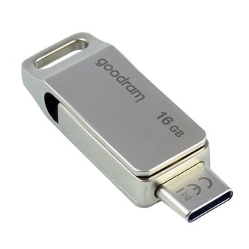 Памет 16GB USB Flash Drive, Goodram ODA3, USB 3.2/USB Type-C, сребриста | JAR Computers Goodram 16GB ODA3 USB 3.2
