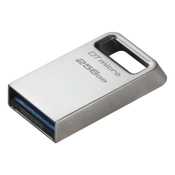 Памет 256GB USB Flash Drive, Kingston Data Traveler Micro, USB 3.2 Gen 1, сребриста, bulk | JAR Computers USB Kingston Data Traveler Micro 256GB USB 3.2