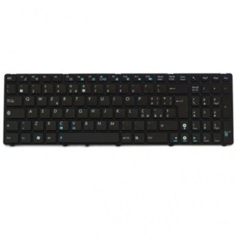 Клавиатура за лаптоп Asus G72 G73 F50 F70SL K52 Black Frame Black Glossy US / UK с Кирилица | JAR Computers Клавиатура за лаптоп Asus G72 G73 F50 F70SL
