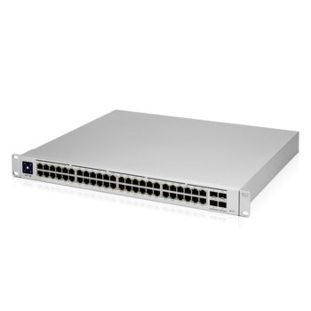 Суич Ubiquiti UniFi Switch PRO 48 PoE, 48 порта, 40x Gigabit RJ45 802.3at PoE+, 8x Gigabit RJ45 802.3bt PoE++, 4x 10G SFP+ | JAR Computers Ubiquiti UniFi Switch PRO 48 PoE
