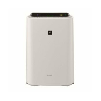 Пречиствател на въздух Sharp KCD50EUW, 54W, 2.5 l резервоар, подходящ за помещения с площ до 38m², филтър с активен въглен, воден филтър, бял | JAR Computers Sharp KCD50EUW