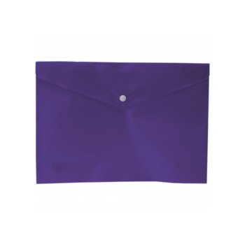 Папка Office Point Deluxe, за документи с формат до А4, с копче, лилава | JAR Computers Office Point Deluxe