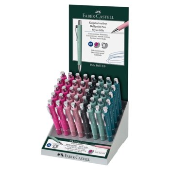 Химикалки Faber-Castell Poly Ball Urban, син цвят на писане, различни цветове, 40 бр. | JAR Computers Faber-Castell Химикалка Poly Ball Urban 40 бр