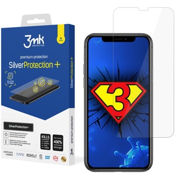Защитно фолио 3MK SilverProtection+, за Apple iPhone 11 Pro, антимикробно image