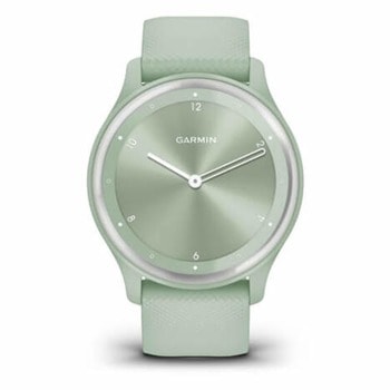 Смарт часовник Garmin vivomove Sport - Cool Mint, 72 x 154 пиксела OLED дисплей, Bluetooth Smart, ANT+, GPS, сензор за околна светлина, акселерометър, водоустойчив, до 5 дни време за работа, зелен | JAR Computers vivomove® Sport - Cool Mint 010-02566-03