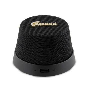 Тонколона Guess GUWSC3ALSMK, 1.0, 5W, Bluetooth, черна, поддържа безжично зареждане MagSafe, до 4 часа време на работа | JAR Computers Guess GUWSC3ALSMK