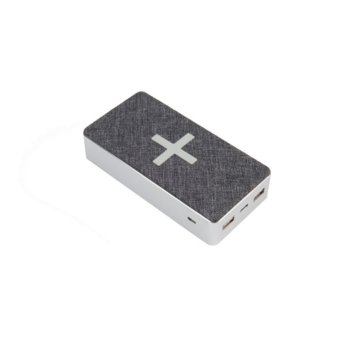 Външна батерия /power bank/ A-Solar Xtorm XW301 Qi Pad Motion, 16.000mAh, от USB-C 5V/2A, Micro USB 5V/2A към Qi Wireless 5W, 7.5W, 10W / 2x USB 5V/2A / 1x USB-C 5V/2A, сивo, безжично зареждане | JAR Computers A-Solar Xtorm XW301