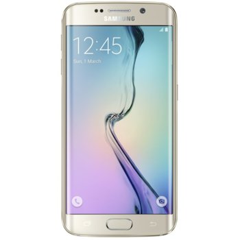 Samsung Galaxy S6 Edge (златист), 5.1" (12.95 cm) Super AMOLED Display, осемядрен Exynos 7420(4x2.1 GHz Cortex-A57 & 4x1.5 GHz Cortex-A53), 3GB RAM, 32GB Flash памет, 16 & 5 Mpix camera, Android, 132g | JAR Computers Samsung Galaxy S6 Edge Gold 32GB Single Sim