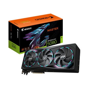 Видео карта Nvidia GF RTX 5080, 16GB, Gigabyte Aorus Master, PCI-E 5.0, GDDR7, 256-bit, DisplayPort, HDMI | JAR Computers Gigabyte GV-N5080AORUS M-16GD
