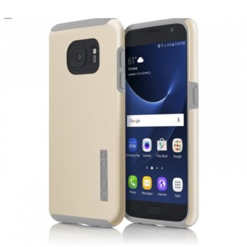 Хибриден кейс Incipio Dual Pro Case, Galaxy S7, удароустойчив, златист | JAR Computers Incipio Dual Pro Case SA-725-CHG