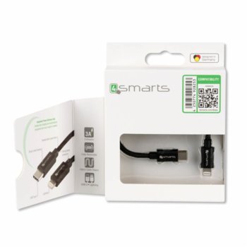 4smarts USB-C to Lightning 1m 4S465525 Black