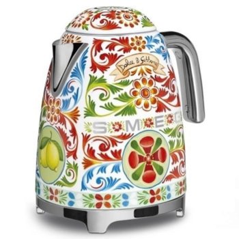 Електрическа кана SMEG KLF03DGEU Sicily is my Love!, 1.7 л. вместимост, 2400W, многоцветна | JAR Computers Ел.кана SMEG KLF03DGEU