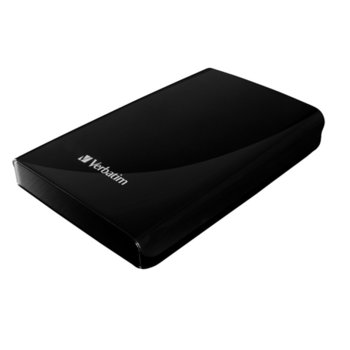 Твърд диск 1TB, Verbatim Store'n'Go, 2.5" (6.35 cm), черен, външен, USB 3.0 | JAR Computers Verbatim 1TB Store n Go 49063