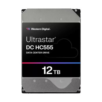 Твърд диск 12TB, Western Digital Ultrastar DC HC555, SAS 6Gb/s, 7200 rpm, 512MB кеш, 3.5" (8.89 cm) | JAR Computers WD Ultrastar DC HC555 3.5inch 12TB SAS