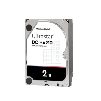 Твърд диск 2TB Western Digital Ultrastar DC HA210, SATA 6Gb/s, 7200rpm, 128MB кеш, 3.5" (8.89cm) | JAR Computers WD Ultrastar DC HA210 2TB