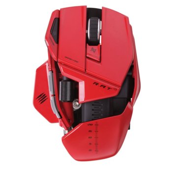 Mad Catz R.A.T. 9, безжична, лазерна, USB, червена