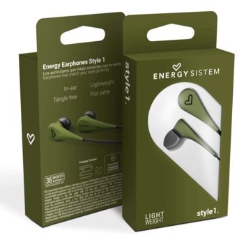 Energy Sistem Earphones Style 1 Green 44641