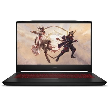 Лаптоп MSI Katana GF66 11UE (9S7-158112-423-32GB), осемядрен Tiger Lake Intel Core i7-11800H 2.3/4.6 GHz, 15.6" (39.62 cm) Full HD IPS 144Hz Anti-Glare Display & GF RTX 3050 Ti 4GB, (HDMI), 32GB DDR4, 512GB SSD, 1x USB Type-C, No OS | JAR Computers MSI Katana GF66 11UE