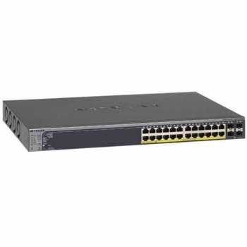 Netgear GS724TPS-100EUS 24-Port 10/100/1000 Smart Stackable Managed Суич, with 24PoE and 2 SFP GBic Fiber slots | JAR Computers Netgear GS724TPS-100EUS 24-Port 10/100/1000 Smart