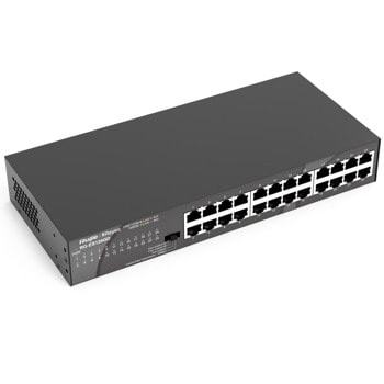 Суич Ruijie RG-ES124GD, 1000 Mbps, 24 порта, 24x 10/100/1000BASE-T | JAR Computers Суич Ruijie RG-ES124GD