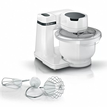 Кухненски робот Bosch MUMS2AW00 (Нарушена опаковка), 4 скорости, 3.8 л. капацитет, алуминиева бъркалка с незалепващо покритие, 700W, бял | JAR Computers Bosch MUMS2AW00 Нарушена опаковка
