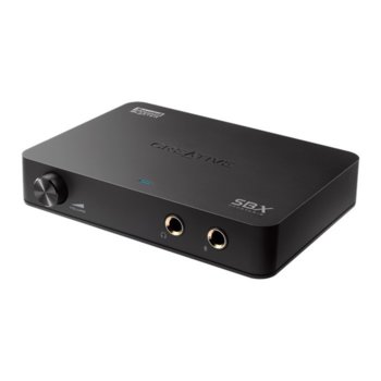 Външна звукова карта Creative Sound Blaster X-Fi HD, 2.0, USB, SBX Pro Studio, черна | JAR Computers Creative Sound Blaster X-Fi HD USB 70SB124000005