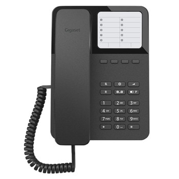 Стационарен телефон Gigaset DESK 400 черен