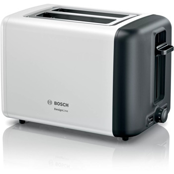 Тостер Bosch TAT3P421, за 2 филии, функция размразяване, 970W, бял image