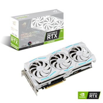Видео карта Nvidia GeForce RTX 2080 Super, 8GB, Asus ROG Strix OC White Edition, PCI-E 3.0, GDDR6, 256-bit, 2x DisplayPort, 2x HDMI, USB Type C | JAR Computers Asus ROG Strix RTX 2080 Super OC White Edition