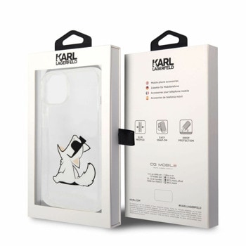 Choupette Eat за iPhone 14 прозрачен