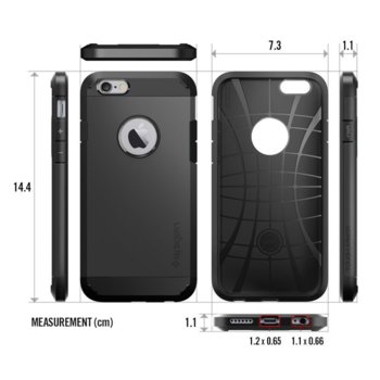 Spigen Tough Armor Case for iPhone 6 smooth black