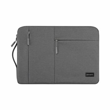 Калъф за лаптоп 4smarts 541071, до 14" (35.56 cm), с дръжка, тъмносив | JAR Computers 4smarts Laptop AirCushion Slim Sleeve 14 541071