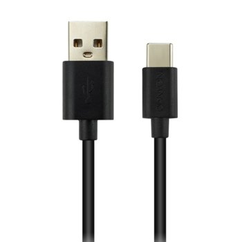 Кабел Canyon CNE-USBC2B, от USB A(м) към USB Type C(м), 1.8m, черен image
