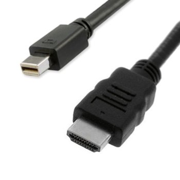 Кабел Roline 11.99.5790, Mini DisplayPort(м) към HDMI(м), 1m, черен | JAR Computers Roline Mini DisplayPort(м) към HDMI(м) 1m 11.99.57