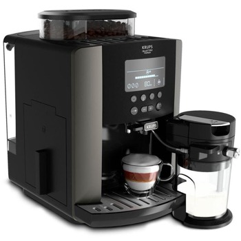 Кафеавтомат Krups Arabica, 1450W, 15 bar, 1.7 l обем на резервоара за вода, черен | JAR Computers Krups Arabica Latte EA819E10