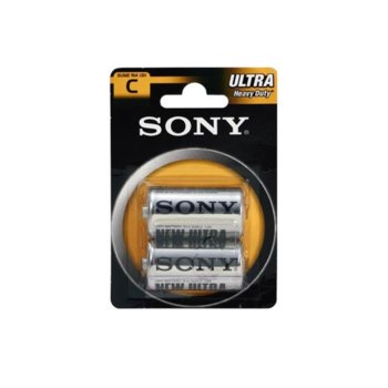 Батерии цинкови Sony New Ultra SUM2NUB2A, R14, 1.5
