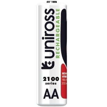 Акумулаторни батерии Uniross 8287, AA, 1.2V, 2100mAh, NiMH, 2бр. | JAR Computers Uniross NiMH AA 2100 блистер 2бр. 8287