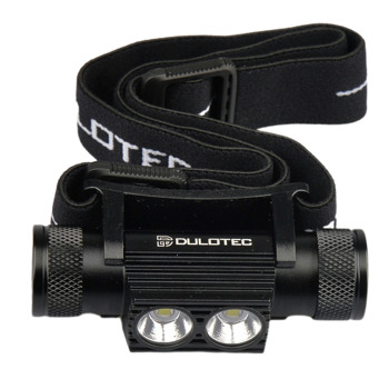 Челник Dulotec H1, 1x 18650 батерия, 1850 lumens, IP66 водоустойчивост, черен | JAR Computers Челник Dulotec H1 + батерия 3400 mAh