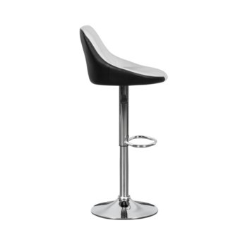 Бар стол Carmen 3080 - бяло - черен