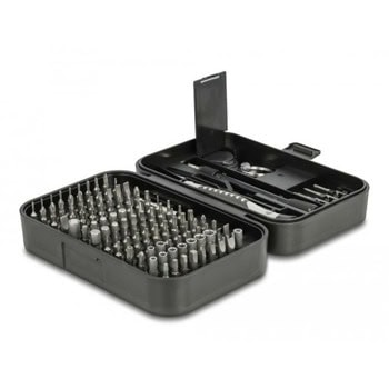 Комплект отвертки DeLock 64167, 130 части, черни | JAR Computers DeLock 64167